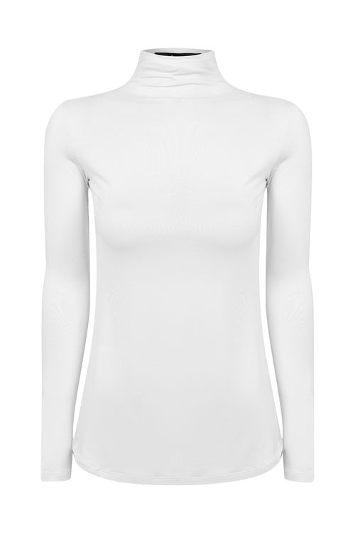 Camiseta Gola Alta Basic Branca - J.Chermann